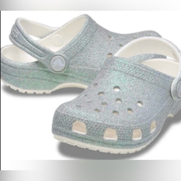 CROCS Toddler Classic Iridescent Glitter Clog - Picture 1 of 8